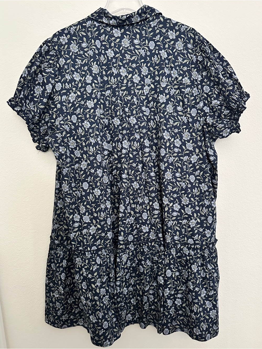 NWT Belle Isle by Torrid Drop Waist Navy Blue Floral Shirt Dress [Size: 3] - Picture 4 of 7
